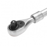 Ключ трещоточный телескопический Kranz 1/2, 330-460мм, CrV, двухкомпонентная рукоятка