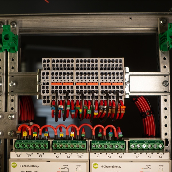 Колодка клеммная двойная пружинная JXB-ST-2.5, для проводов с сечением 0.2...2.5 мм2, на DIN-рейку, серого цвета