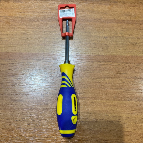 Отвертка со сменным двухсторонним стержнем с намагниченным наконечником длиной 120 мм, Рексант