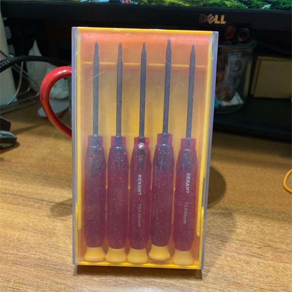 Набор из пяти отверток для работ с электроникой, Рексант