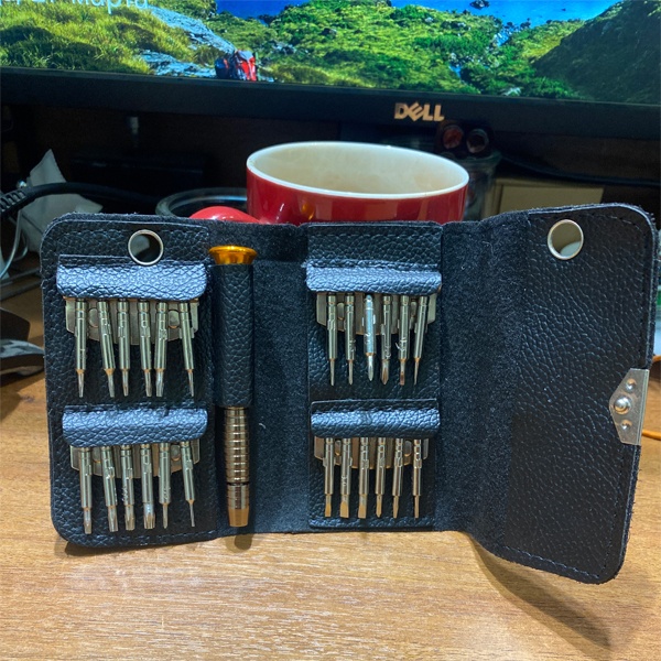 Отвертка со сменными битами (25 предметов) в чехле Рексант для ремонта электроники