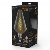 Лампа филаментная светодиодная Gauss Vase 8.5W 1800K E27 165Lm серый спираль