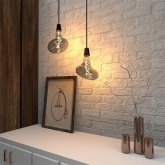 Лампа филаментная светодиодная Gauss FD180 6W 2400K E27 240Lm серый спираль