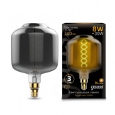 Лампа Gauss Filament DL180 8W 2400К 300lm Е27 gray flexible LED