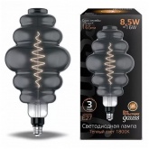 Лампа филаментная светодиодная Gauss Honeycomb 8.5W 1800K E27 165Lm серый спираль