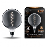 Лампа Gauss Filament G200 4.5W 1800К 100lm Е27 gray flexible LED