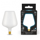 Лампа филаментная светодиодная Gauss V160 9W 4100K E27 890Lm молочный