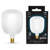 Лампа филаментная светодиодная Gauss V140 9W 4100K E27 890Lm молочный