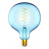 Лампа филаментная светодиодная Gauss G125 5W 1800K E27 190Lm sky blue flexible