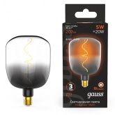 Лампа филаментная светодиодная Gauss V140 5W 1800K E27 200Lm black-clear flexible
