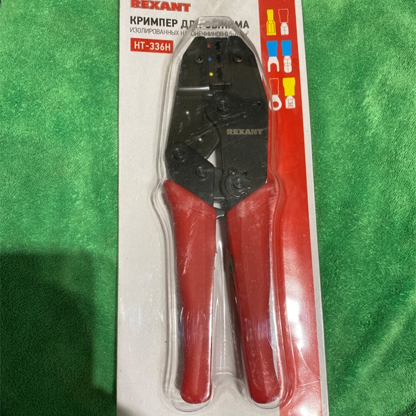Кримпер Рексант HT-336 H для обжима изолированных наконечников и клемм 0.5-6.0 мм2