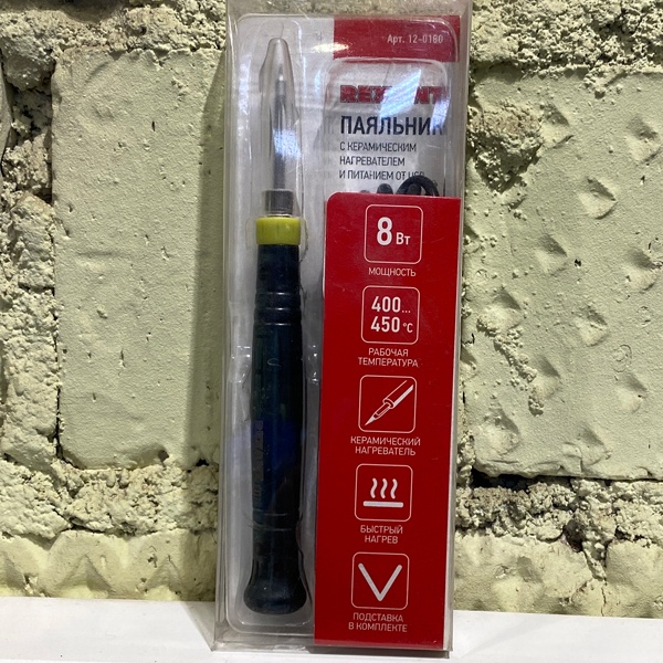 Паяльник мини, 5 В/8 Вт, питание через USB, Рексант