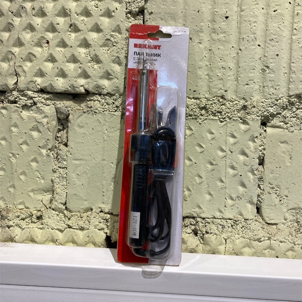 Паяльник с зажимами «крокодил», 12 В/40 Вт, Рексант