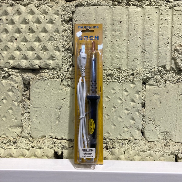 Паяльник с керамическим нагревателем, мощностью 100 Ватт, тип жала клин, Рексант