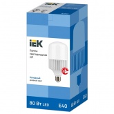 Лампа светодиодная ИЭК HP 80W 6500K 230V E40 136x272mm