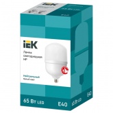 Лампа светодиодная ИЭК HP 65W 4000K 230V E40 161x276mm 608885