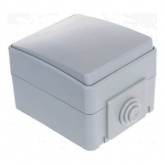 Переключатель открытой установки ЭРА Эксперт 11-1603-03 IP65 серый