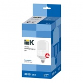 Лампа светодиодная ИЭК HP 30W 6500K 230V E27 184x100mm 526530