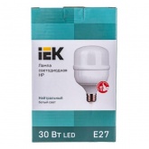 Лампа светодиодная ИЭК HP 30W 4000K 230V E27 184x100mm