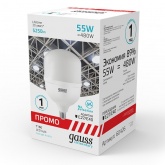 Лампа светодиодная Gauss LED Elementary T160 55W 4000K 180-240V E27-E40 5250lm Promo
