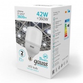 Лампа светодиодная Gauss LED Elementary T120 42W 4000K 180-240V E27 3600lm