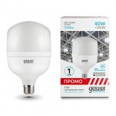 Лампа светодиодная Gauss LED Elementary T120 40W 4100K 180-240V E27-E40 3150lm Promo