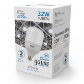 Лампа светодиодная Gauss LED Elementary T100 32W 6500K 180-240V E27 2700lm
