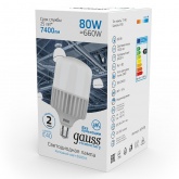 Лампа светодиодная Gauss LED Elementary T140 80W 6500K 180-240V E40 6400lm