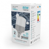 Лампа светодиодная Gauss LED Elementary T140 80W 4000K 180-240V E40 6400lm