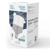 Лампа светодиодная Gauss LED Elementary T160 100W 4000K 180-240V E40 9500lm