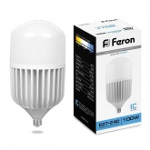 Лампа светодиодная Feron LED LB-65 100W 6400K 175-265V E27-E40 9100Lm дневной свет