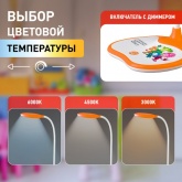 Настольный светодиодный светильник ЭРА NLED-433-6W-OR оранжевый Фиксики с сенсорным управлением