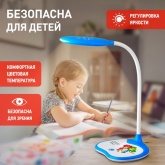 Настольный светодиодный светильник ЭРА NLED-433-6W-BU синий Фиксики с сенсорным управлением