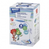 Настольный светодиодный светильник ЭРА NLED-433-6W-BU синий Фиксики с сенсорным управлением