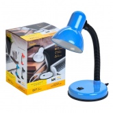 Светильник настольный 1002 на подставке max 40W 220V Е27 синий IEK