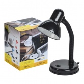 Светильник настольный 1002 на подставке max 40W 220V Е27 черный IEK