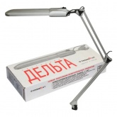 Светильник настольный Дельта ФДБ13-11-001 с лампой 11W 4000K 2G7 на металлической струбцине, серый