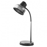 Светильник настольный Бета Ш ННБ37-60-162 под лампу ЛОН/LED, max 60W Е27 подставка, серебро, 450мм