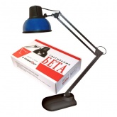 Светильник настольный Бета К+ ННБ37-60-160 под лампу ЛОН/LED, max 60W 220V Е27, на подставке, синий