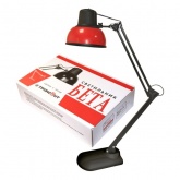 Светильник настольный Бета К+ ННБ37-60-160 под лампу ЛОН/LED max 60W 220V Е27, на подставке, красный