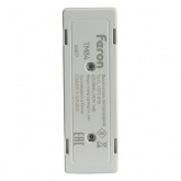 Выключатель дистанционного управления 1-клавишный Feron TM84 (не требует питания) стекло белый