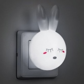 Светильник ночник Зайчик Feron FN1168 4LED 0.5W 220V белый