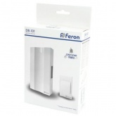 Звонок с кнопкой проводной Feron DB-101 электромеханический белый 230V