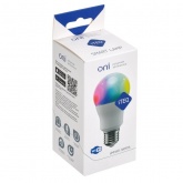 Лампа LED ONI (IEK) iTEQ SMART А60 9,4Вт 230В W+RGB WIFI+BLE E27