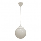 Светильник садово-парковый потолочный ЭРА НСБ 01-60-251 шар опал подвес шнур D250mm Е27