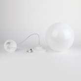 Светильник садово-парковый потолочный ЭРА НСБ 01-60-251 шар опал подвес шнур D250mm Е27