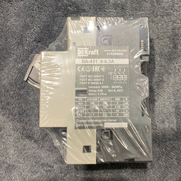 Аппарат защиты двигателя Шнайдер Электрик с диапазоном уставки тока 4,0-6,3 Ампер