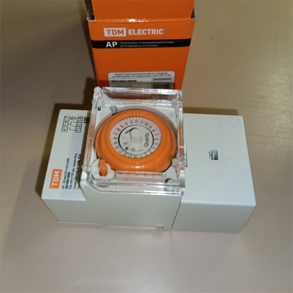 Электромеханическое, суточное реле времени серии АР 16А шаг 30мин ТДМ