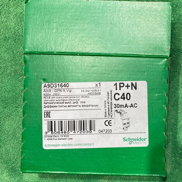 Дифференциальный автоматический выключатель iDPN Vigi Шнайдер Электрик, номинальным током 40 Ампер с характеристикой C, 30 мА