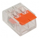 Клемма КВТ 2 х (0,14-4) СМК 221-412 универсальная [уп. 50шт]